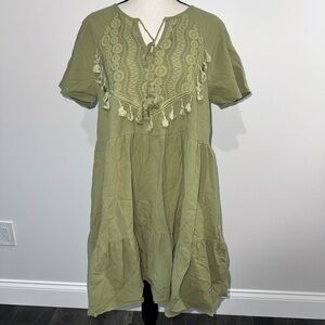 Olive Green Dress